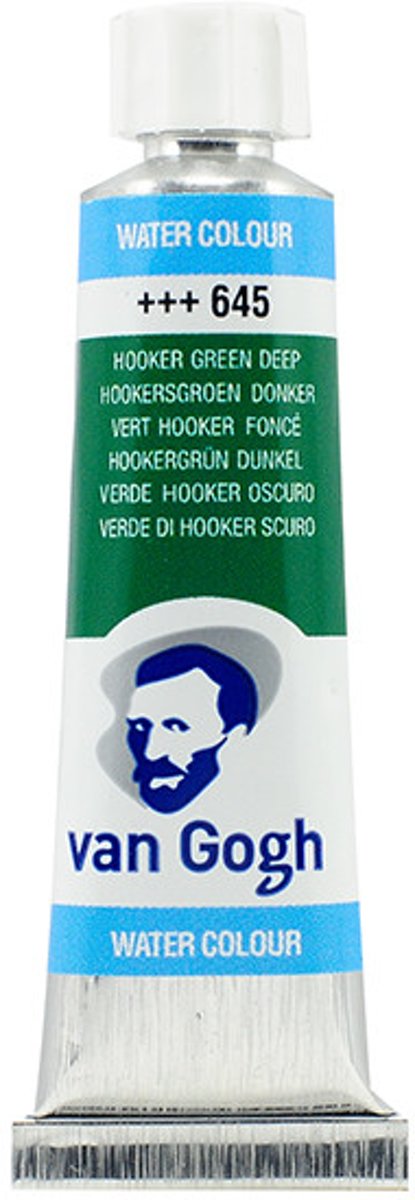 Van Gogh Water Colour tube 10 ml Hooker Green Deep (645)