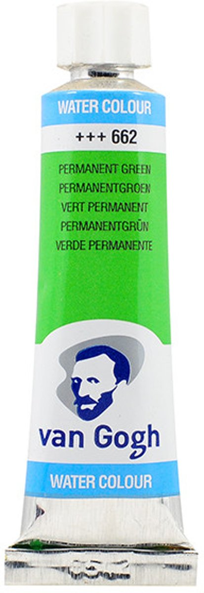 Van Gogh Water Colour tube 10 ml Permanent Green (662)