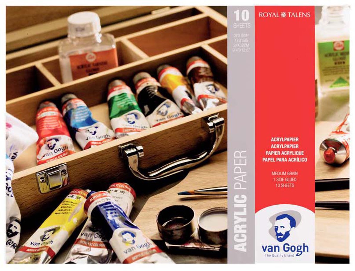   acrylverf papier - wit - FSC mix