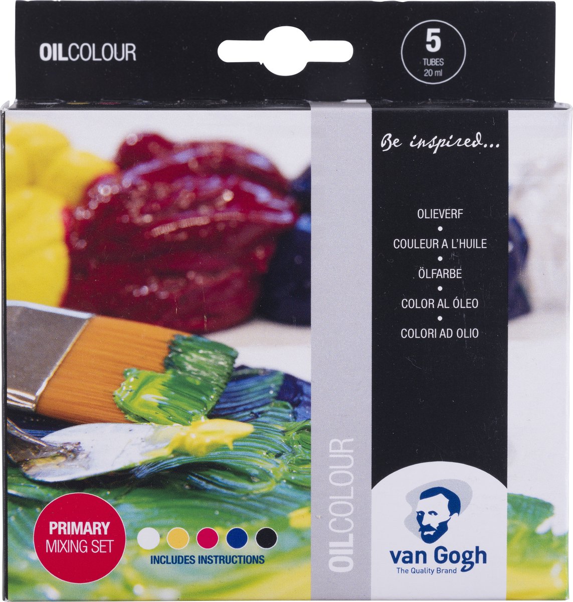 Van Gogh olieverf, primaire mengset van 5 x 20 ml