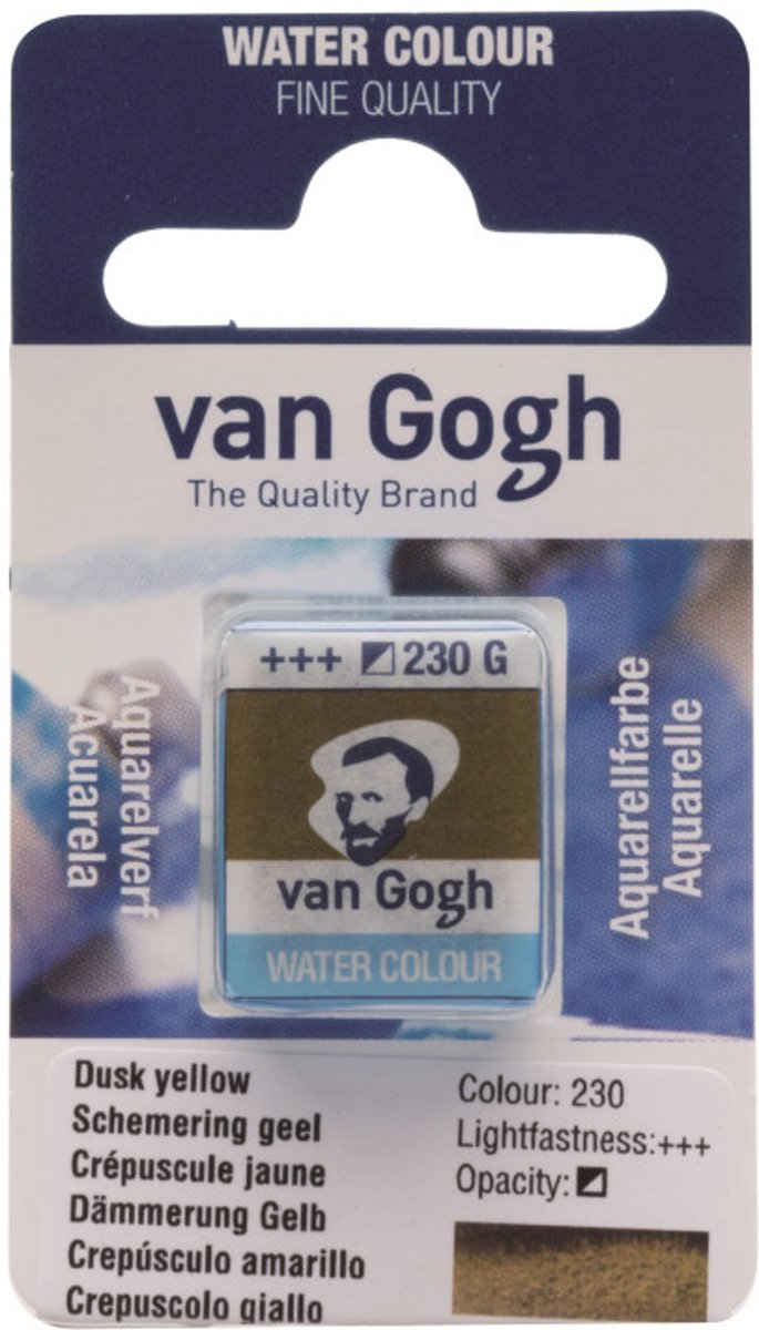 van Gogh water colour napje Dusk Yellow (230)