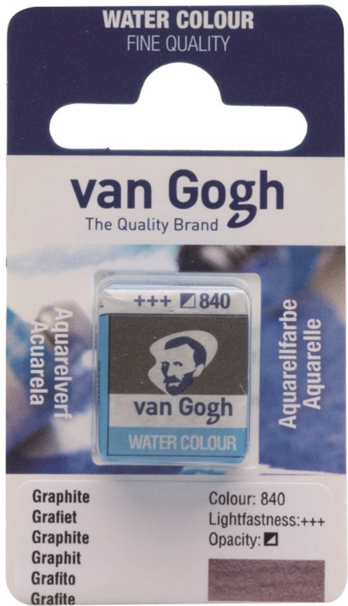 van Gogh water colour napje Graphite (840)