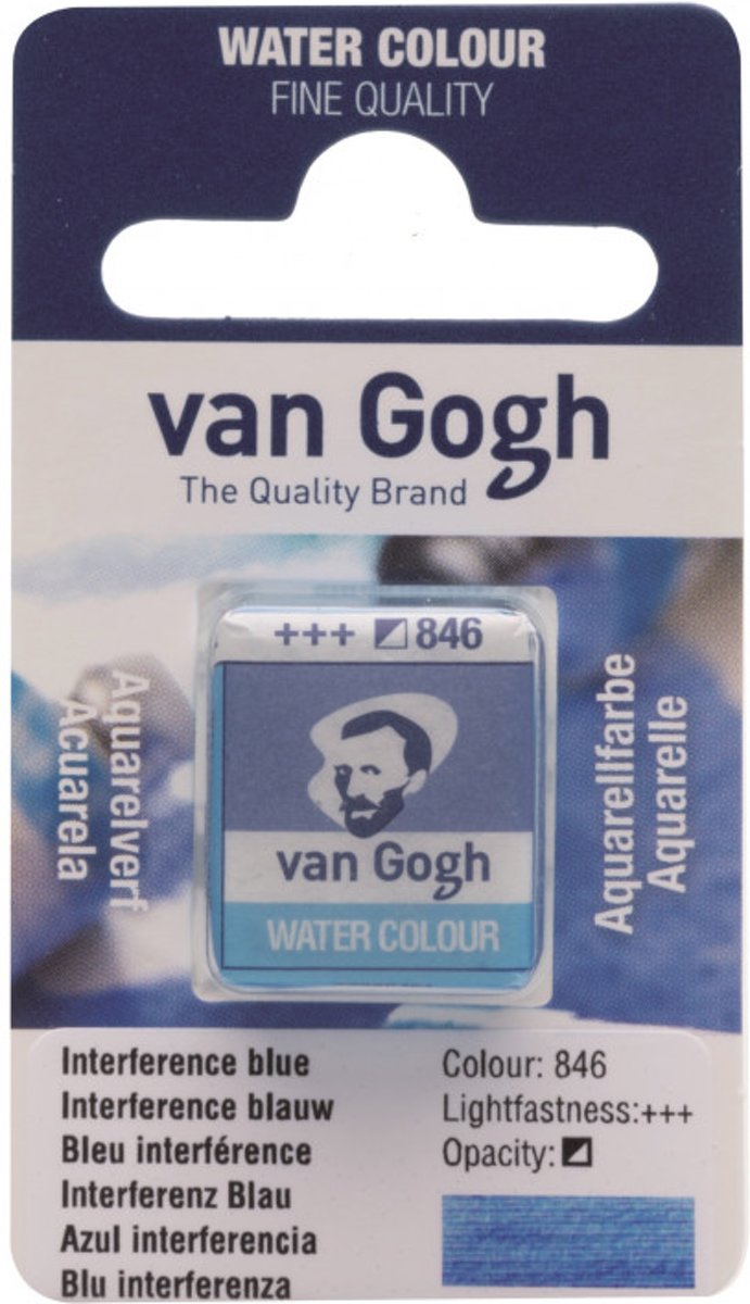 van Gogh water colour napje Interference Blue (846)