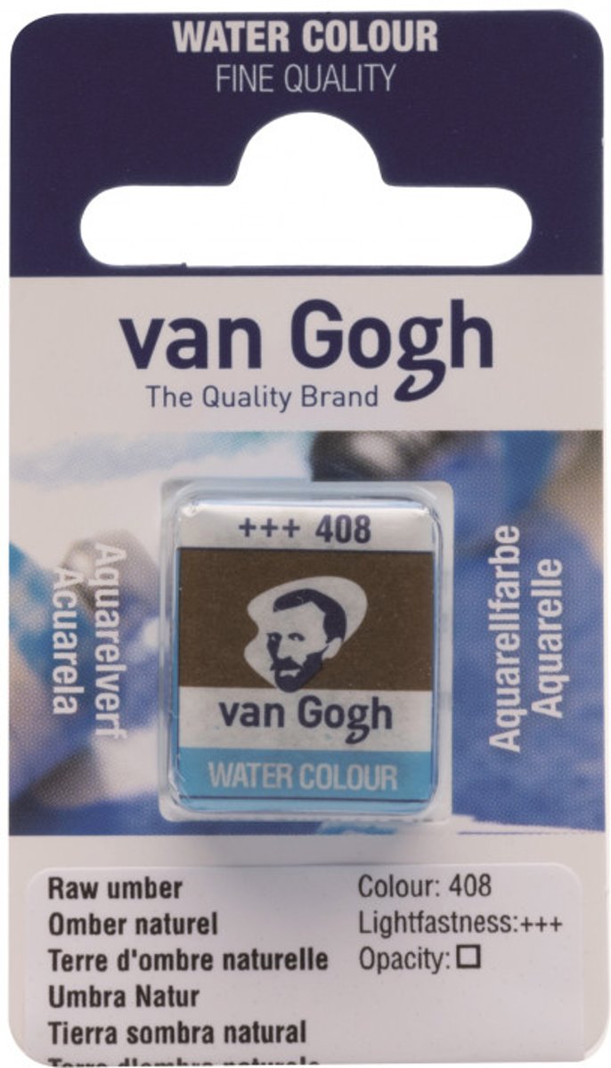 van Gogh water colour napje Omber Naturel (408)