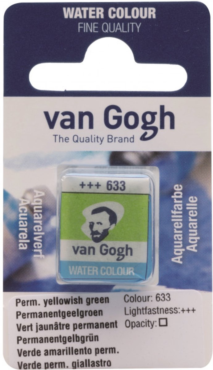 van Gogh water colour napje Perm. Yellowish Green (633)