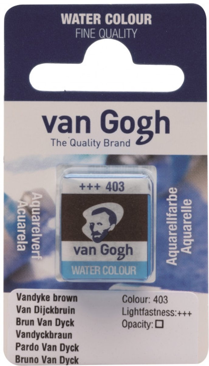 van Gogh water colour napje Vandyke Brown (403)