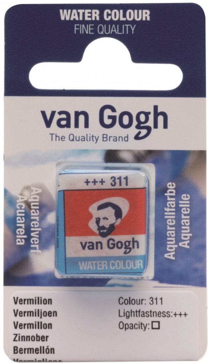 van Gogh water colour napje Vermilion (311)