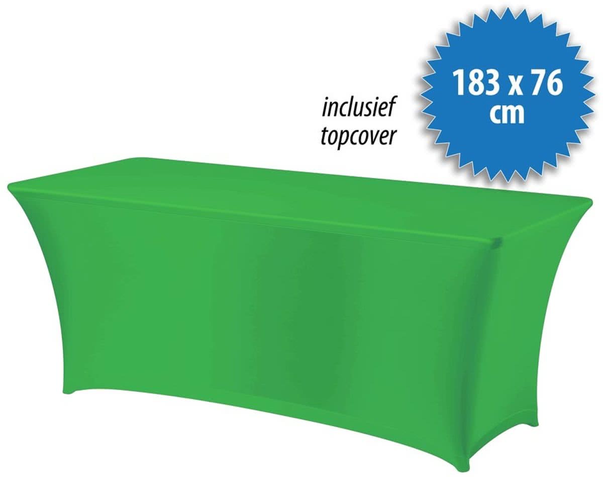   Stretch Incl. topcover 183 bij 76cm, Limegroen