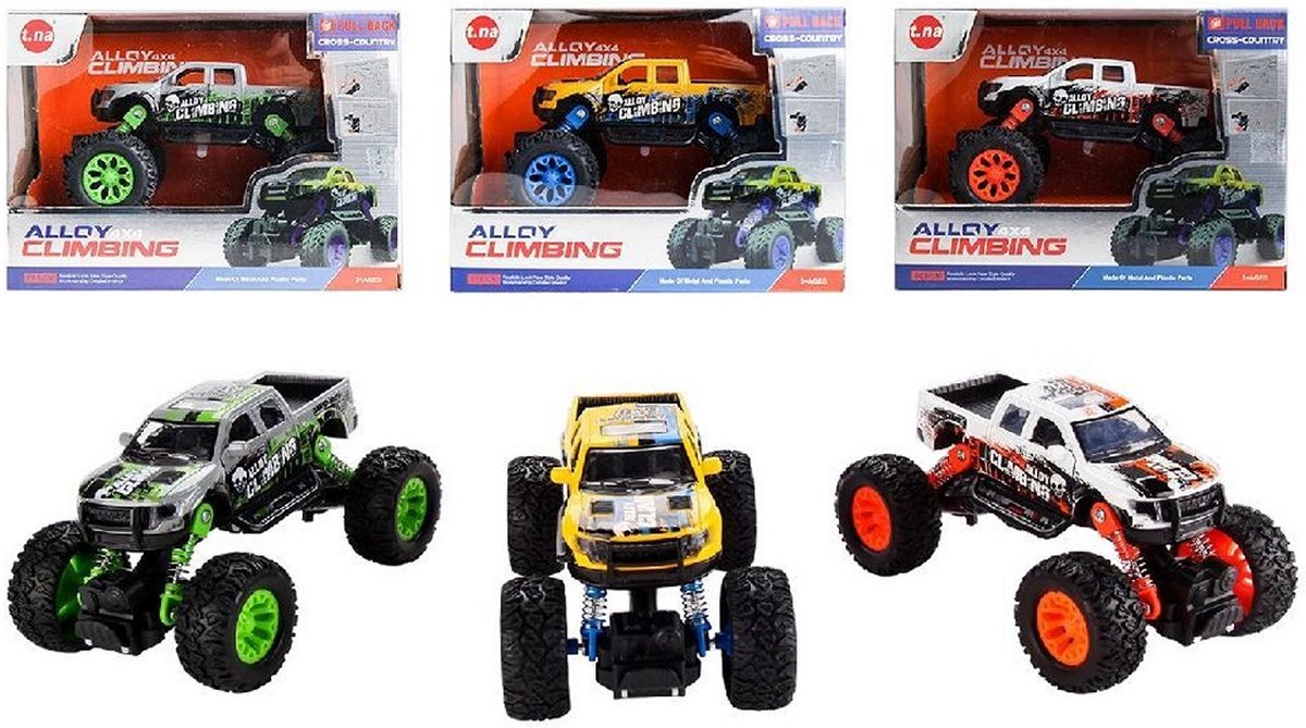 Climbing Pull-Back Truck Assorti