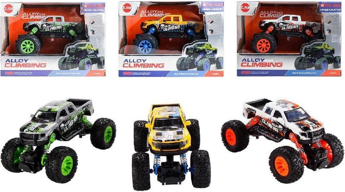 Climbing Pull-Back Truck Assorti