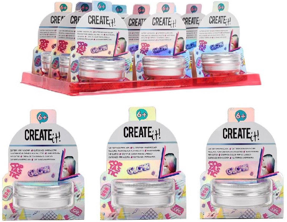 Van der Meulen Create It! Poptastic Glitter Haarmascara 3 Ass.