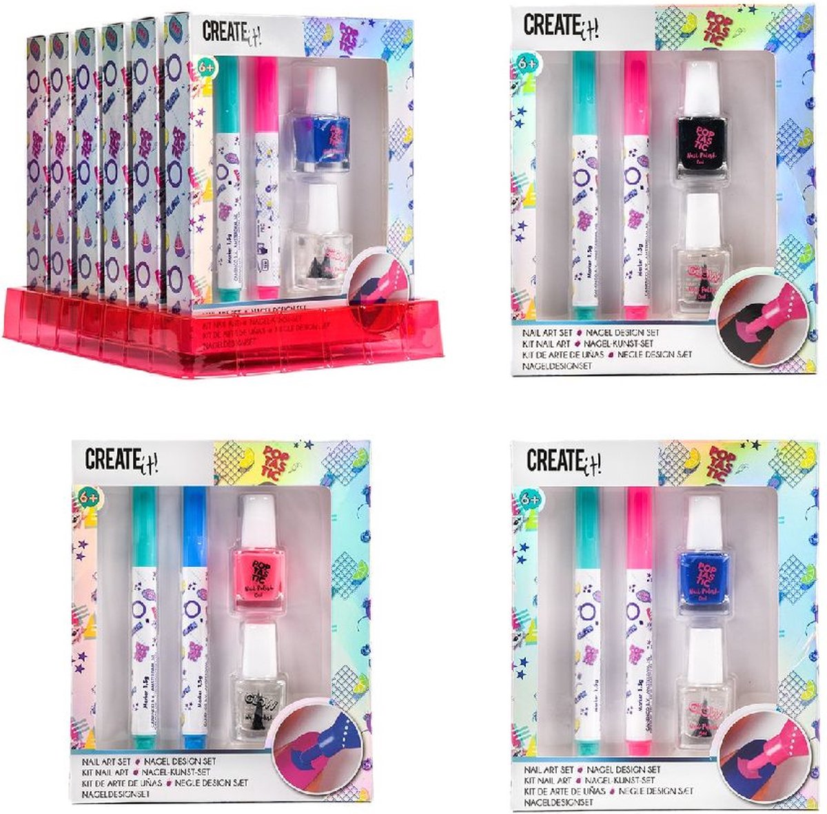 Van der Meulen Create It! Poptastic Nagel Design Set 3 Ass.