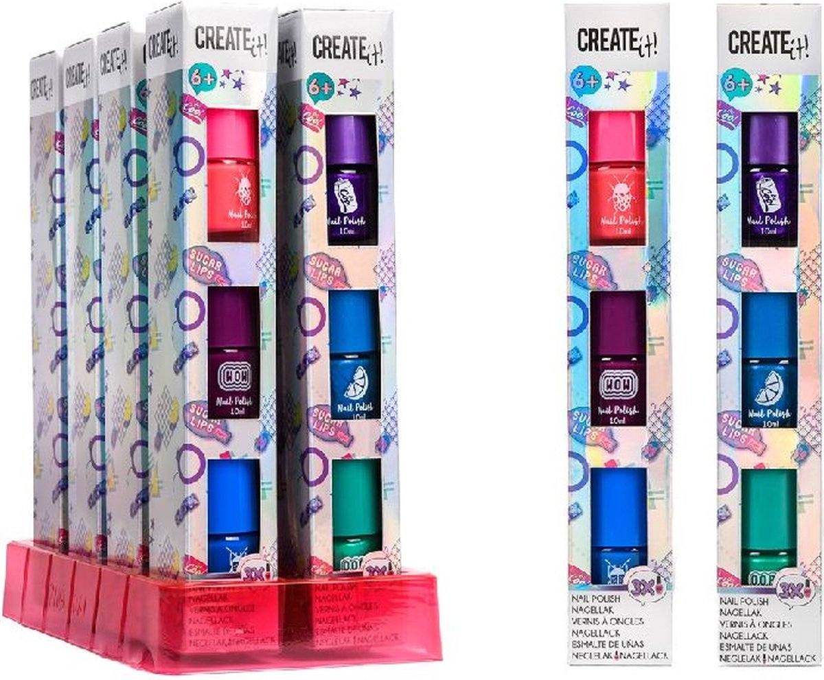 Van der Meulen Create It! Poptastic Nagellak 3-Pack 2 Ass.