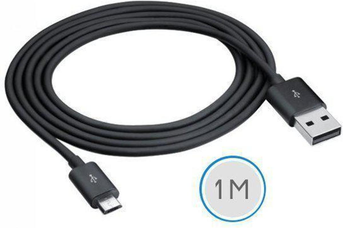 1 meter Micro USB 2.0 oplaad en data kabel voor Sony Ericsson Vivaz pro - zwart