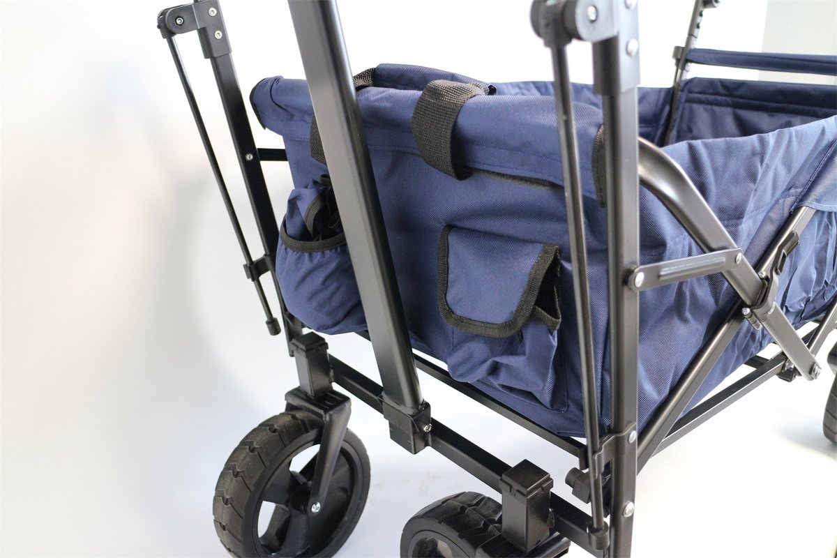 Premium XXL trolley marineblauw met dak