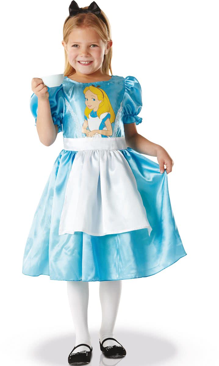 Alice in Wonderland  kostuum voor meisjes  - Kinderkostuums - 122/128