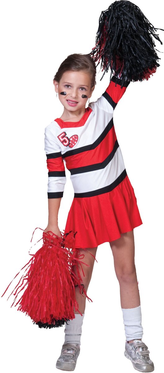 Cheerleader pakje voor meisjes - Verkleedkleding - 122/128