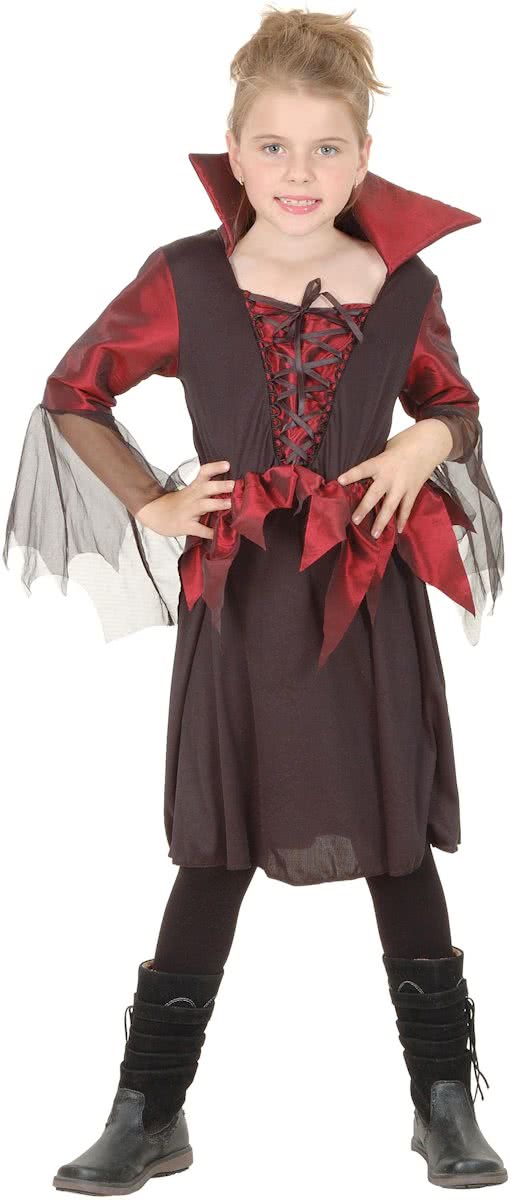 Halloweenvampierenkostuum voor meisjes - Verkleedkleding - 104/110