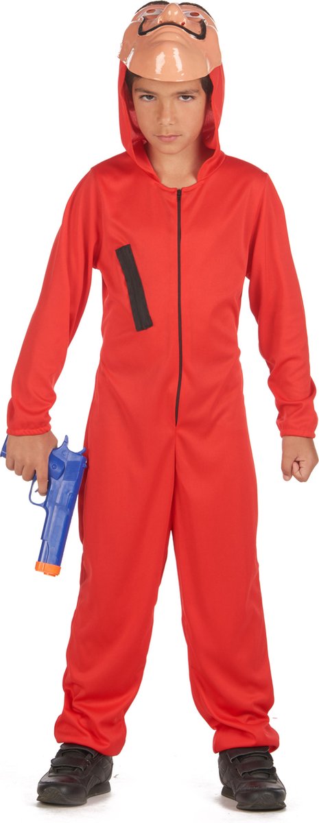 LUCIDA - Rode dief vermomming voor kinderen - XL 140-160 cm (13-14 jaar)