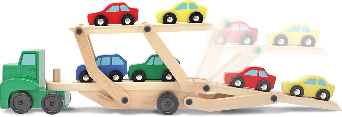 Melissa & Doug - Houten Auto oplegger