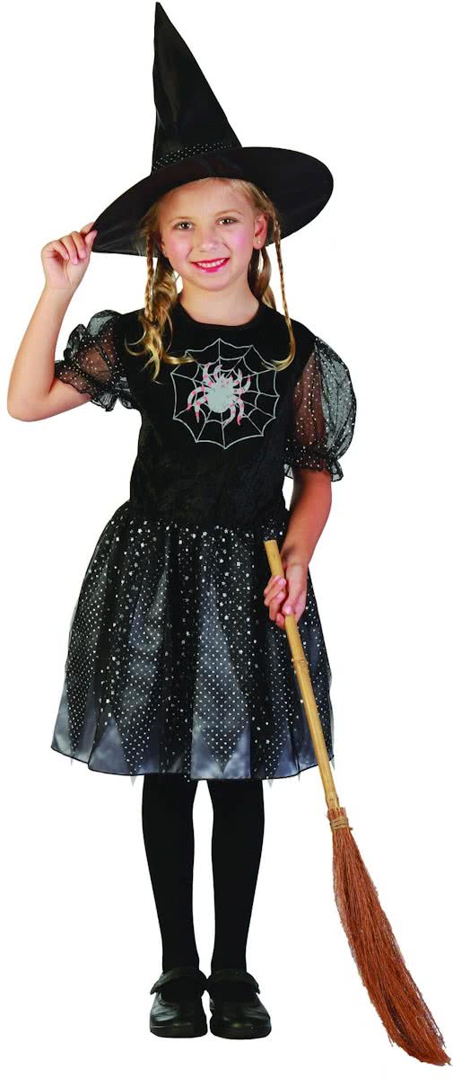 Spinnen heksen kostuum voor meisjes - Verkleedkleding - 122/128