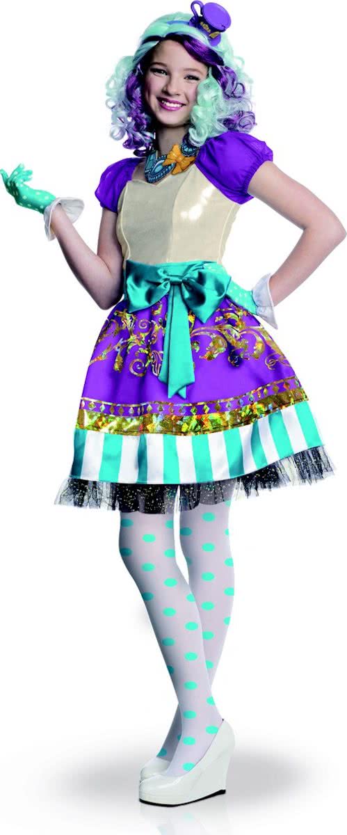 Super luxe kostuum van Pruik van Madeline Hatter� Ever After High� voor meisjes  - Verkleedkleding - 122/128