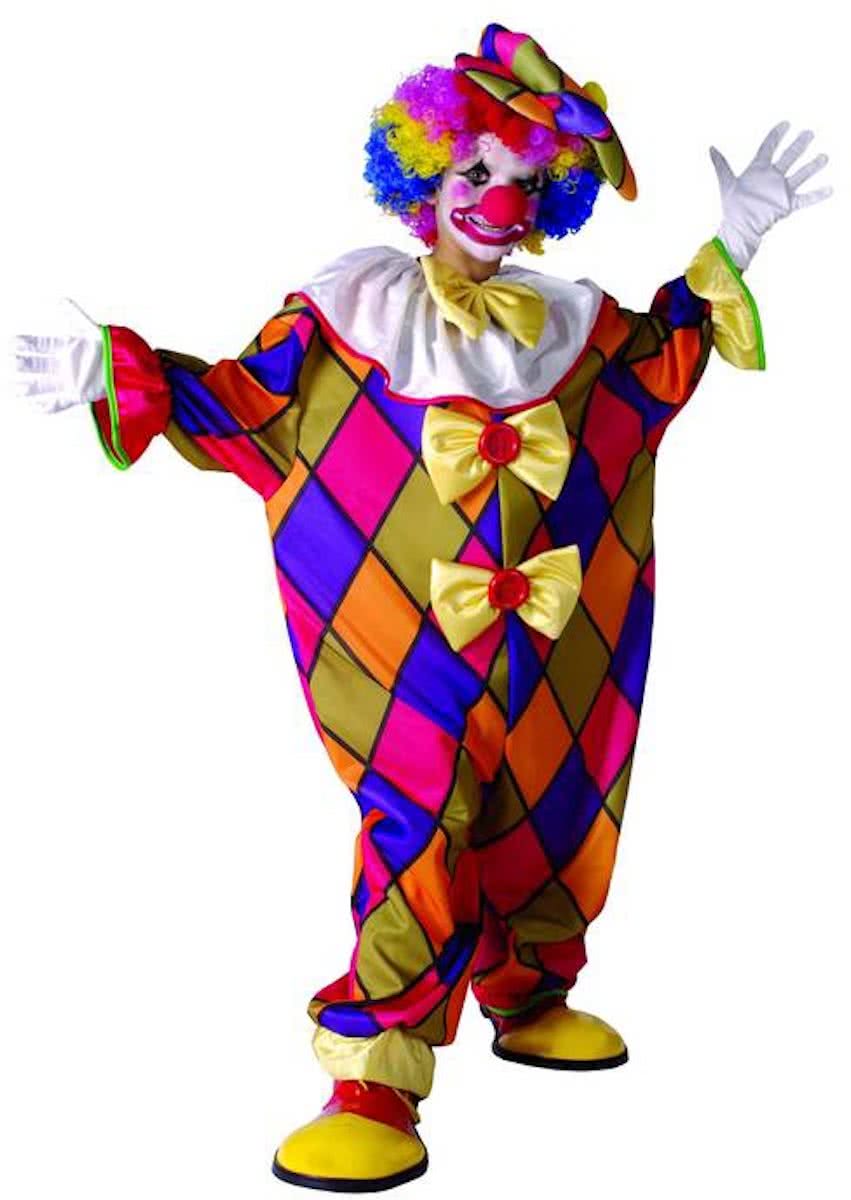 Veelkleurige clown kostuum voor kinderen  - Verkleedkleding - 116/122