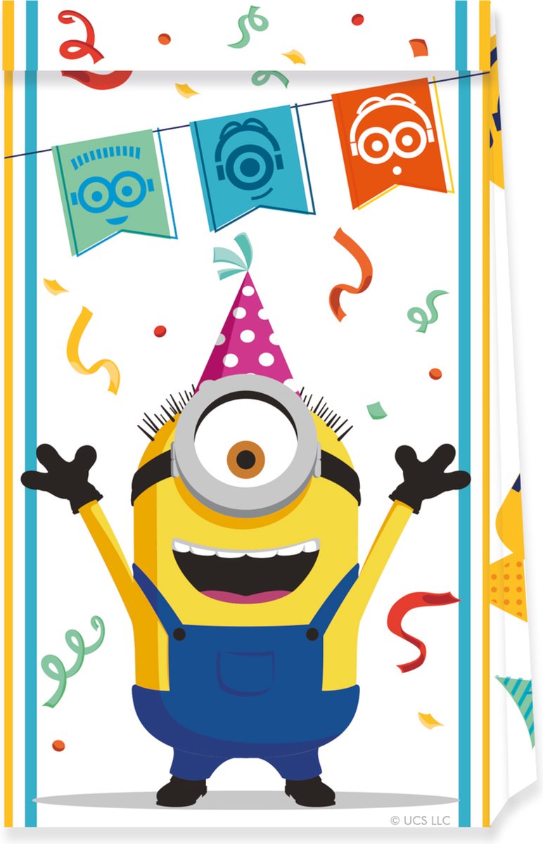   - 6 Minions feestzakjes