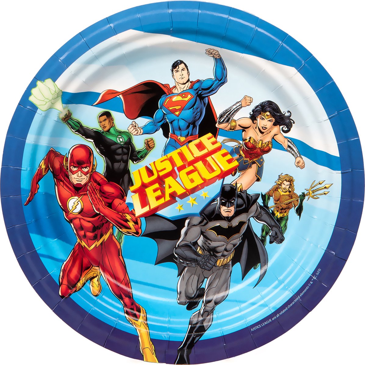   - 8 FSC Justice League papieren borden 23 cm