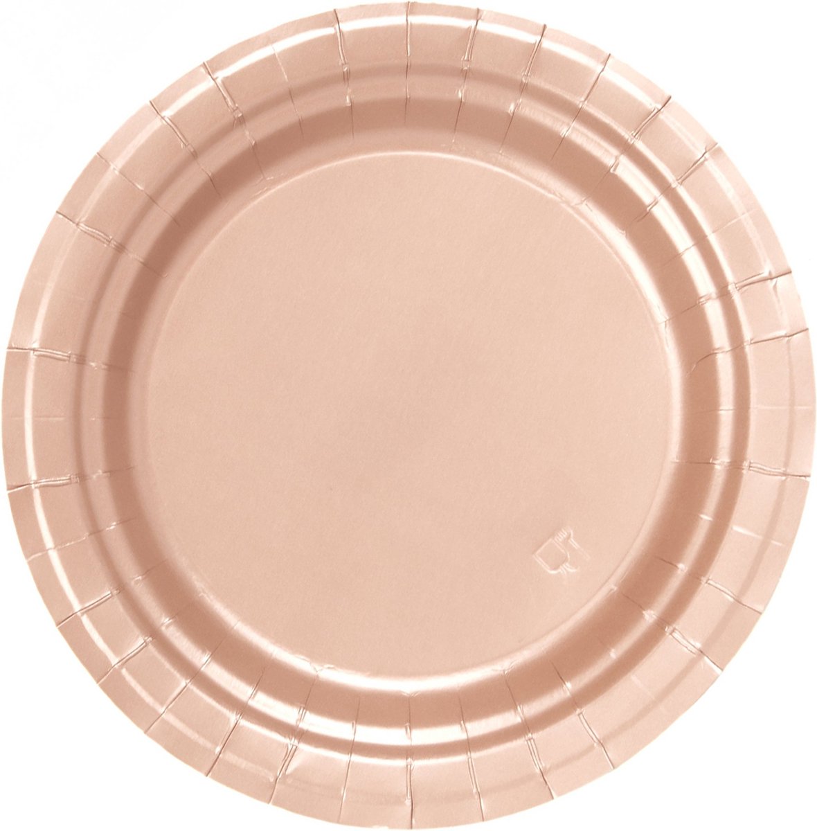   - 8 kleine roségouden kartonnen borden