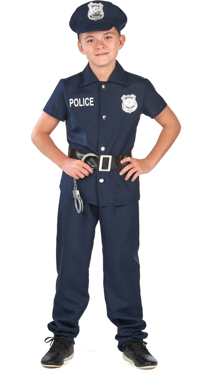   - Kinderpolitieagentkostuum met korte mouwen