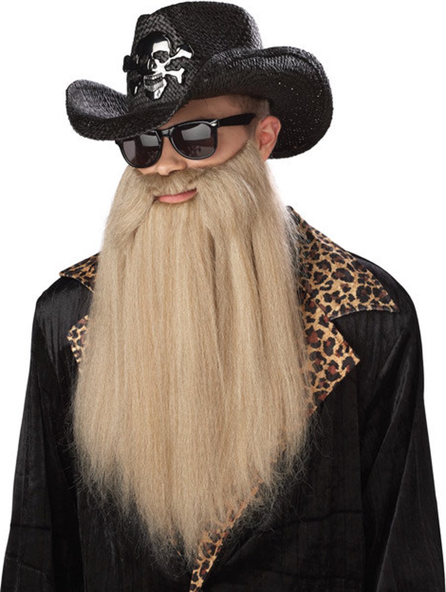   - Lange blonde rockerbaard