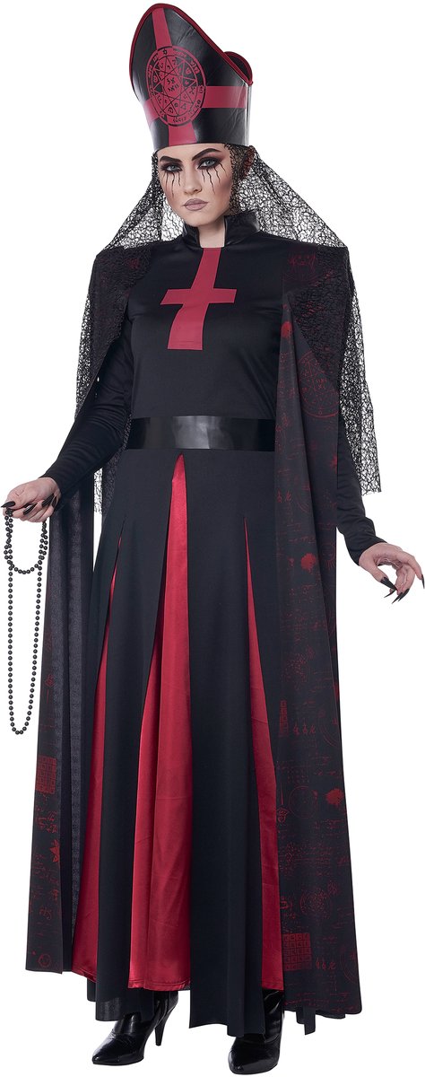   - Luxe occult priestereskostuum voor vrouwen