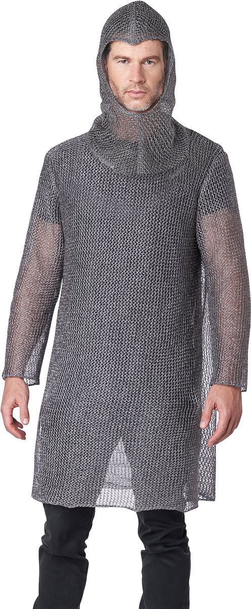   - Luxe ridderkostuum met maliënkolder volwassenen