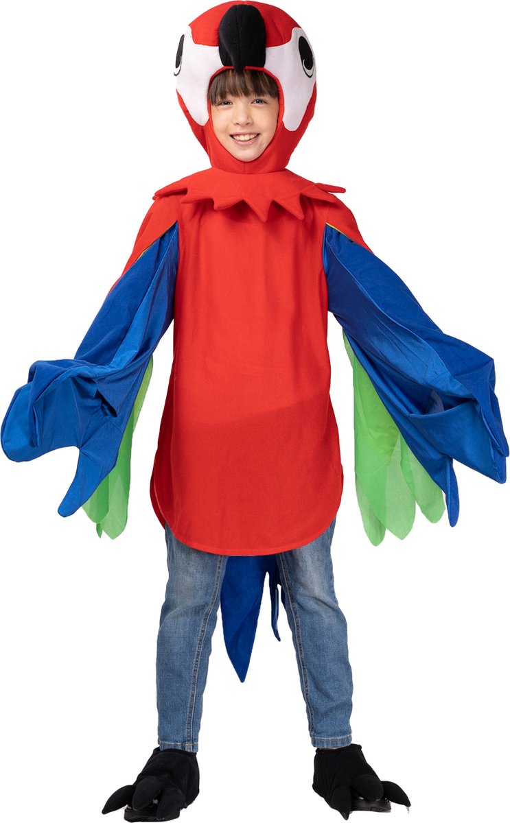   - Veelkleurige papegaaien kostuum voor kinderen