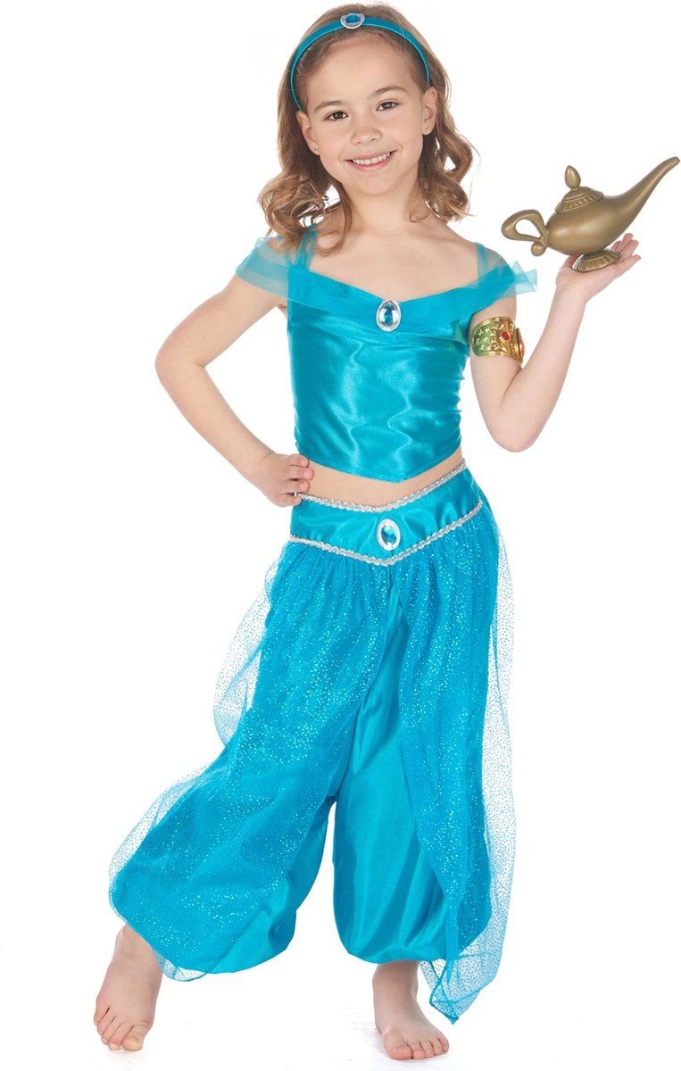   - Vermomming van blauwe oosterse prinses voor meisje