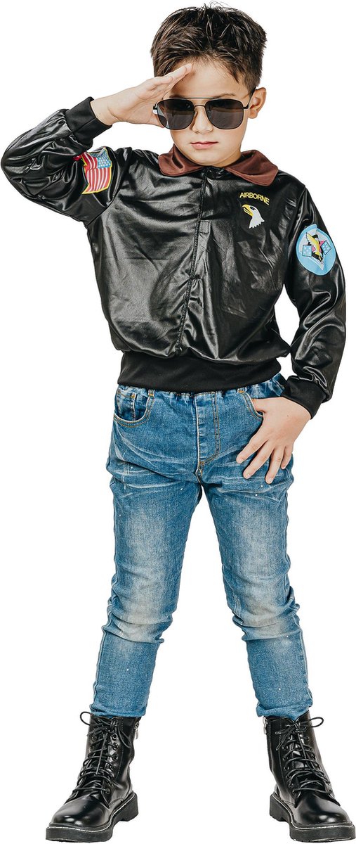   - Zwart pilotenjack voor kinderen