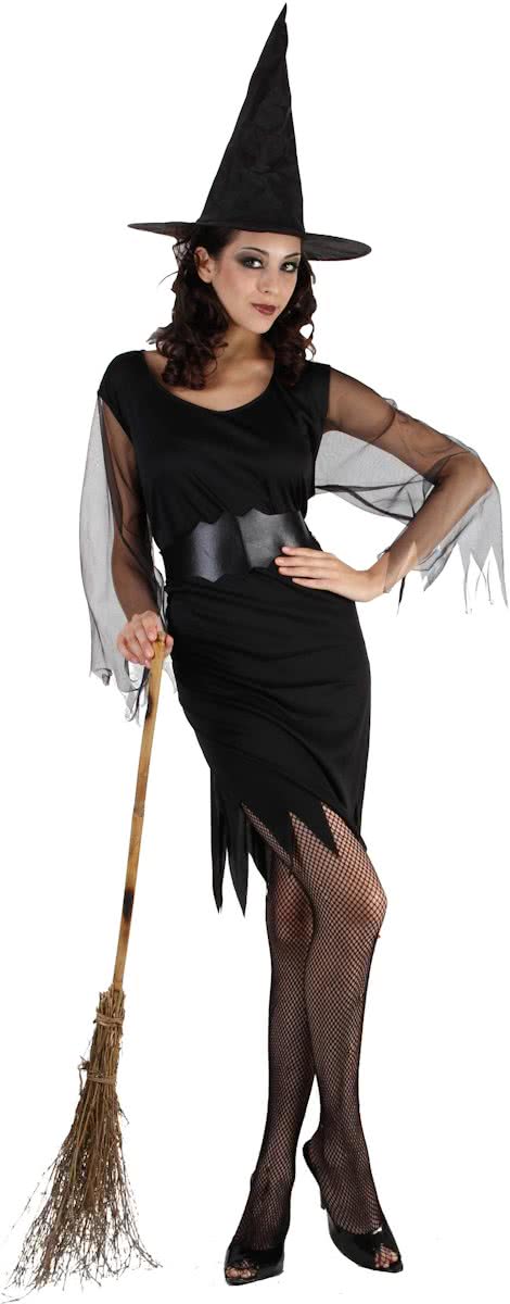 Verkleedpak heks voor dames Halloween kleding - Verkleedkleding - One size