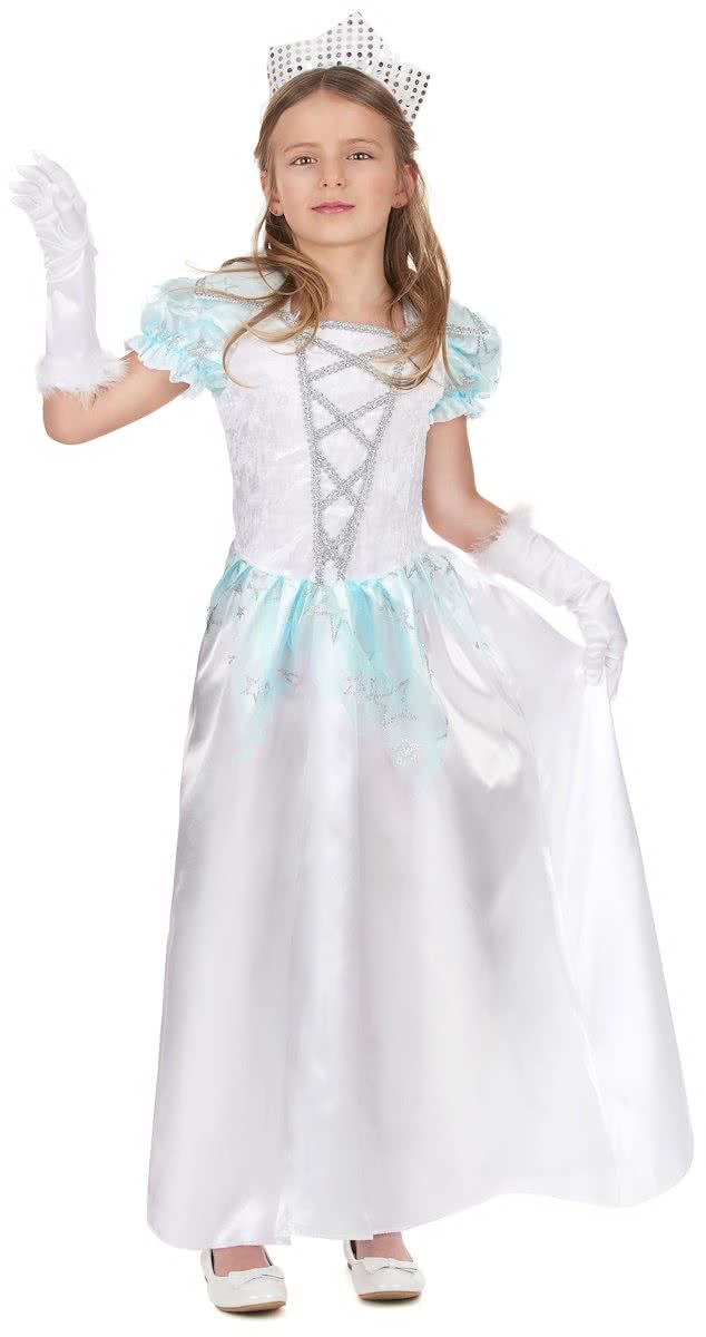 Witte prinsessen outfit voor meisjes - Verkleedkleding - 152/158