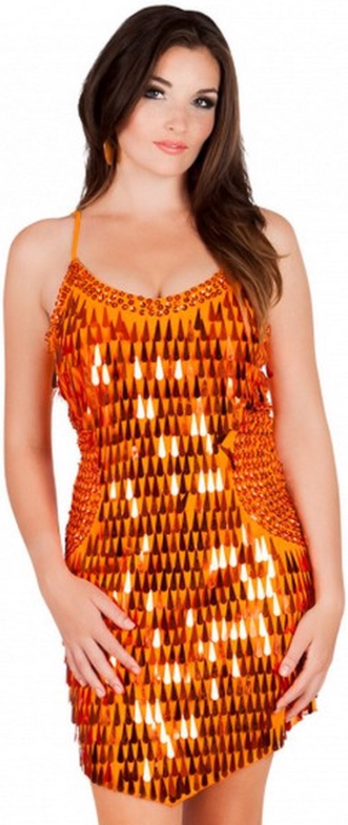 verkleedjurk Ravel Drops dames textiel oranje maat M