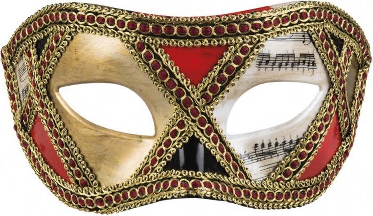 verkleedmasker Venice Scacchi dames one size