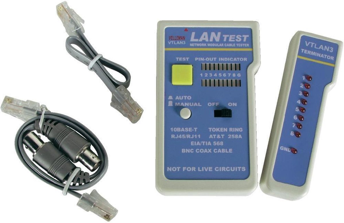 LAN-tester(RJ10/11/12/45 en BNC)