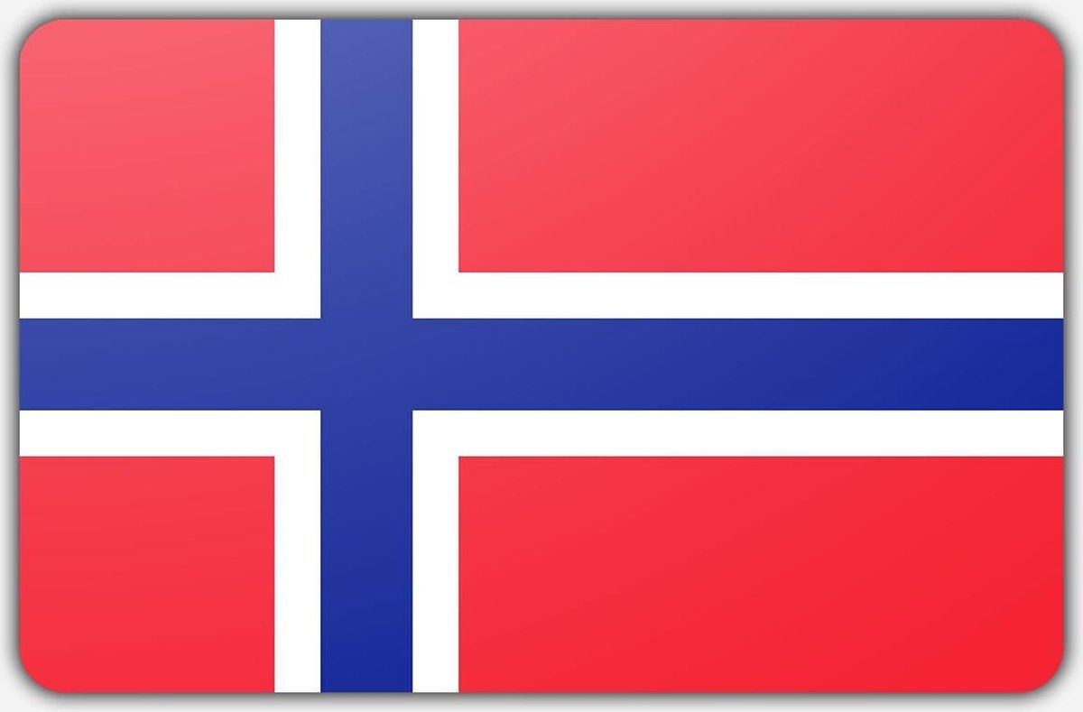 Noorse vlag - 200 x 300 cm - Polyester