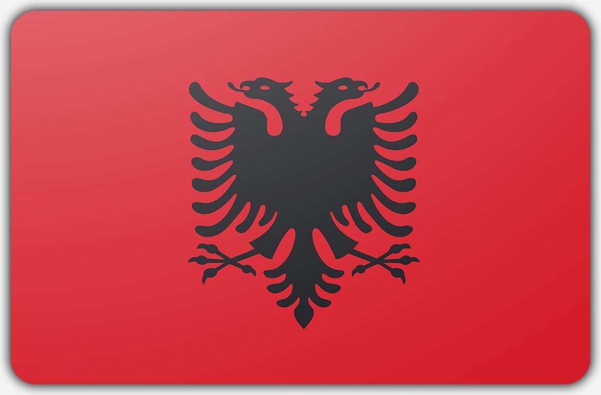 Vlag Albanië - 100x150cm - Polyester