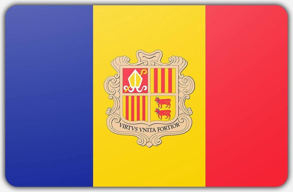 Vlag Andorra - 150x225cm - Polyester