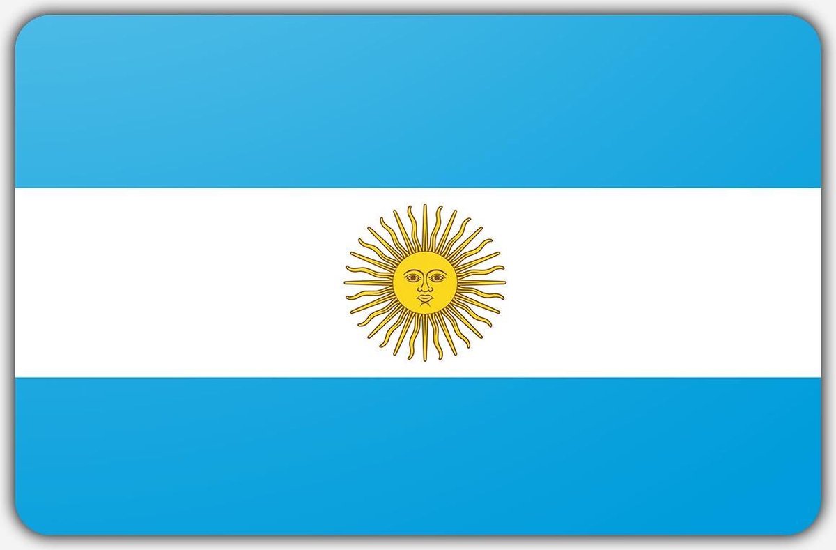 Vlag Argentinië - 100x150cm - Polyester