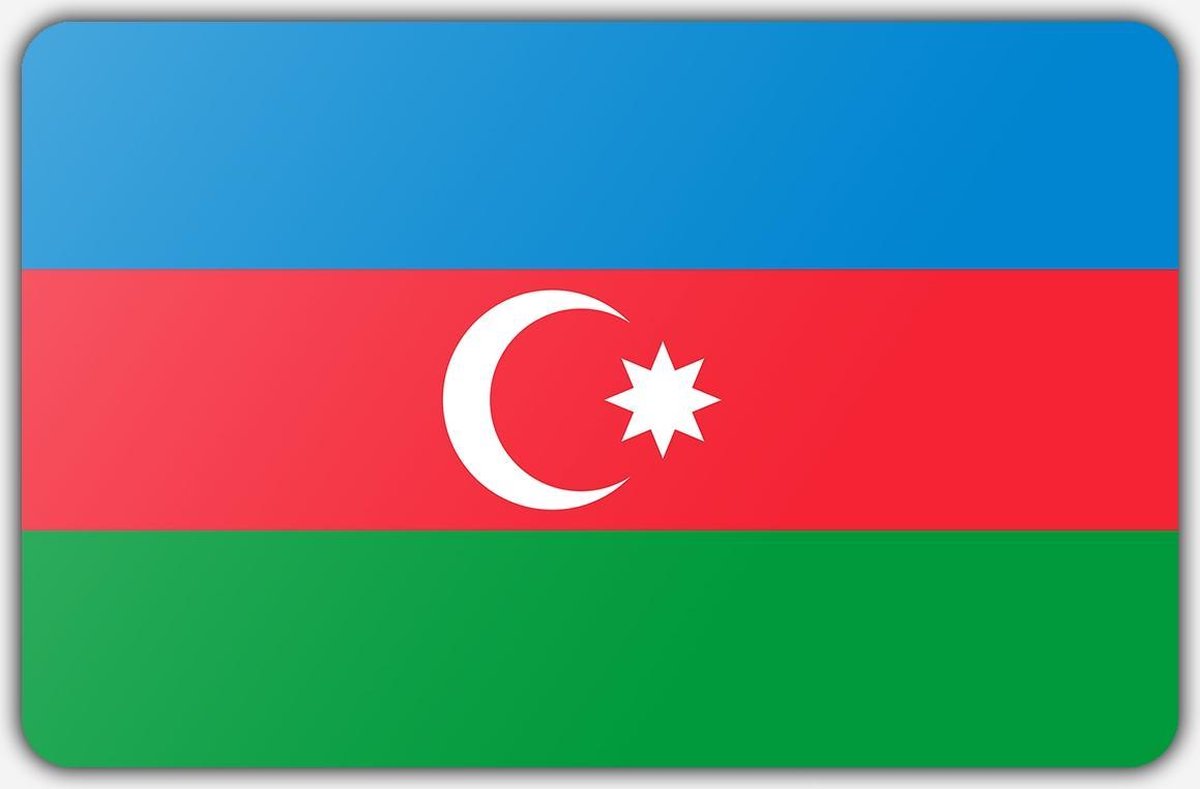 Vlag Azerbeidjzan - 150x225cm - Polyester