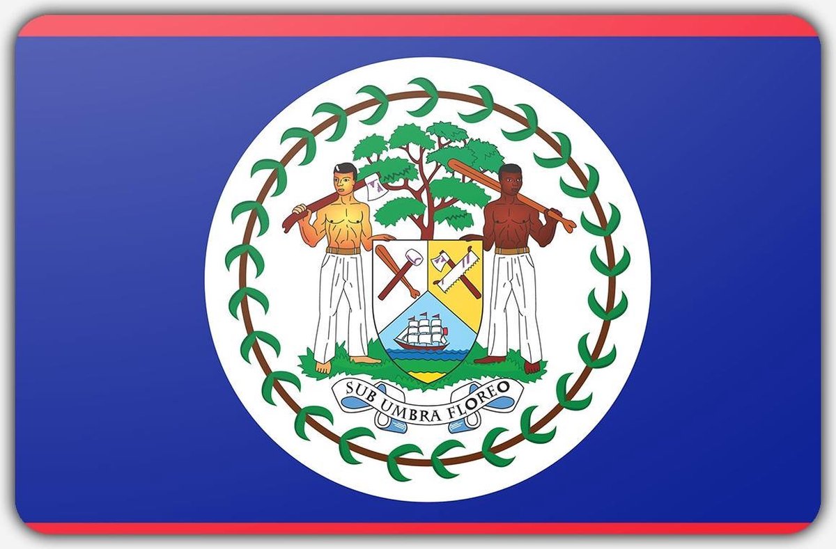 Vlag Belize - 200x300cm - Polyester