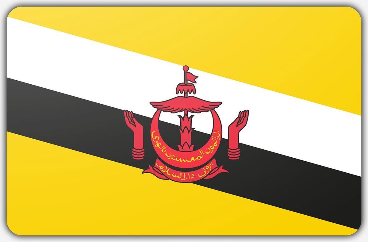 Vlag Brunei - 150x225cm - Polyester