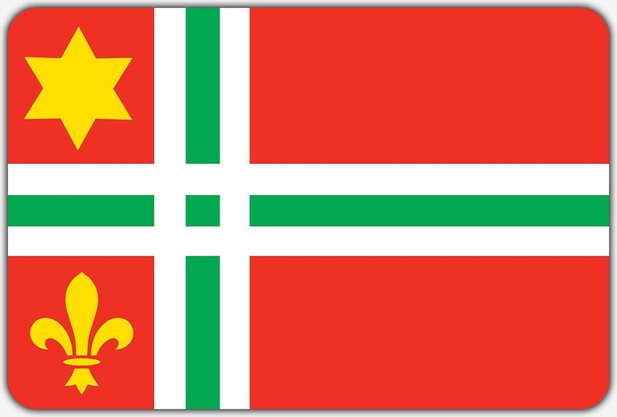 Vlag Buitenpost - 150 x 225 cm - Polyester